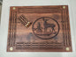 Deer cribbage board with bullet pegs