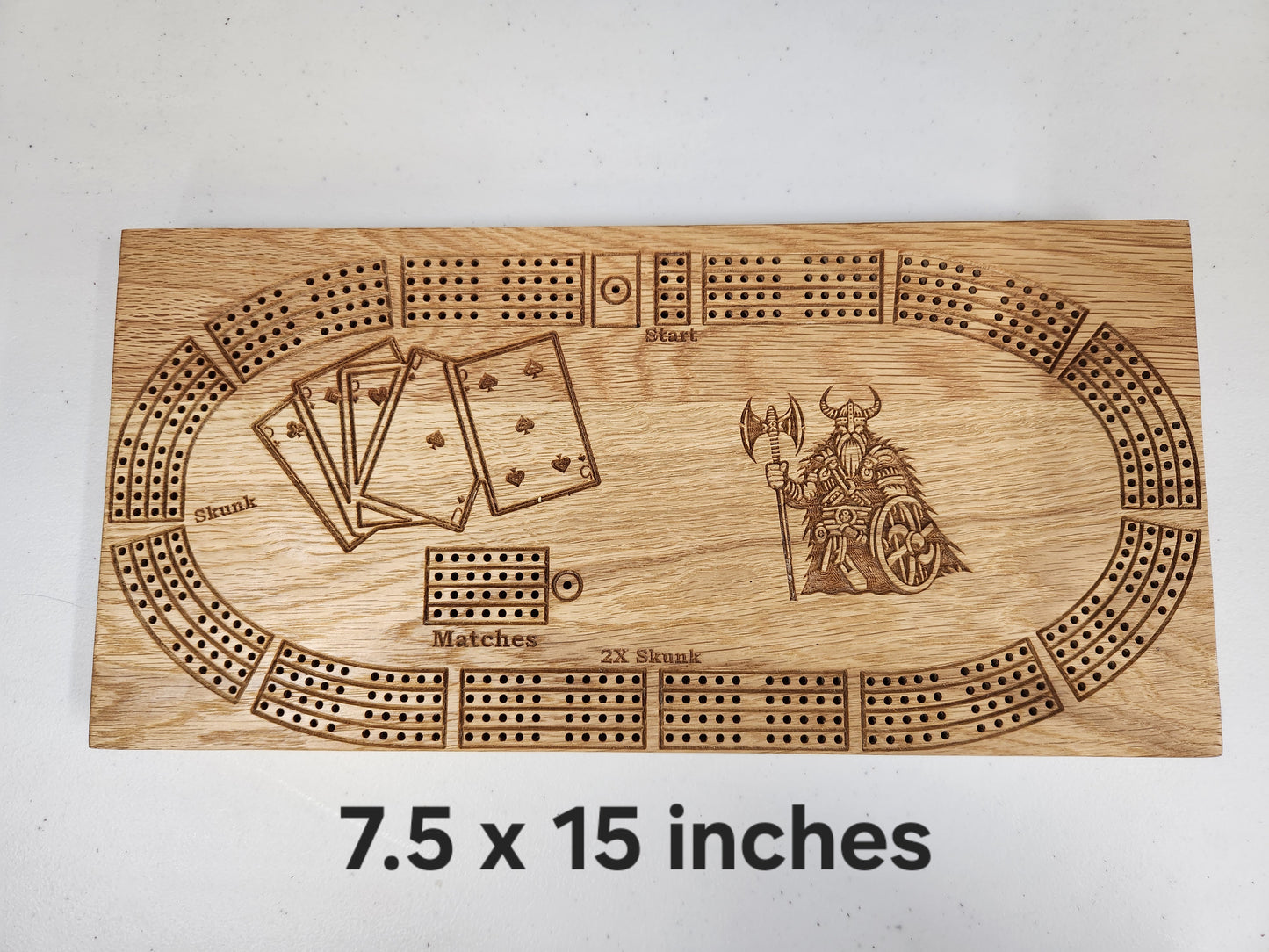Norwegian Viking Cribbage board